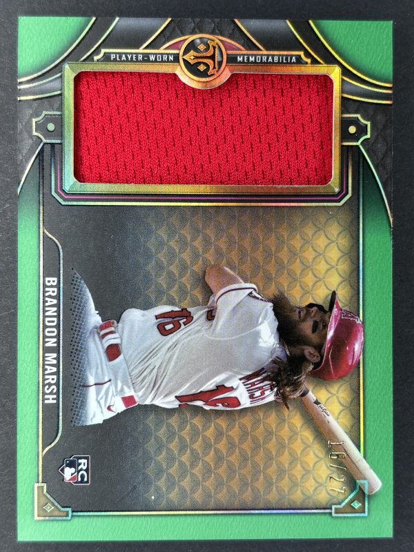 2022 Topps Triple Thread Brandon Marsh Jumbo Relic RC 16/27
