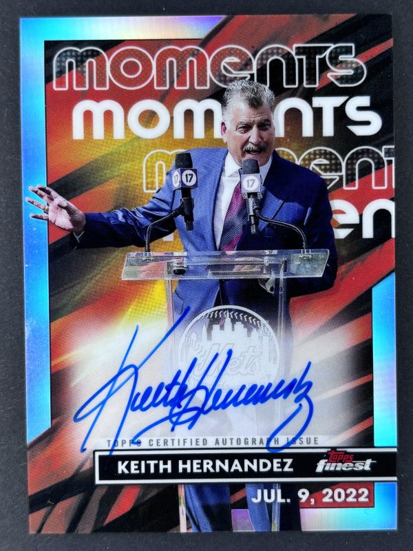 2023 Topps Finest Keith Hernandez Moments Autograph