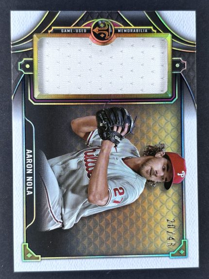2022 Topps Triple Threads Aaron Nola Jumbo Relic 20/48