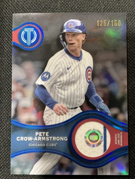 2025 Topps Tribute Pete Crow-Armstrong Stamp of Approval relic 125/150