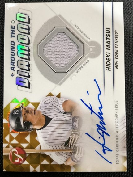 2023 Topps Pristine Around the Diamond Hideki Matsui relic autograph 26/50