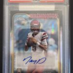2024 Topps Chrome Jayden Daniels Rookie Auto Graded 9