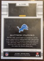2018 Impeccable Indelable Ink Mathew Stafford Auto 21/25 - Image 2