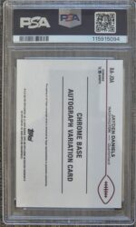 2024 Topps Chrome Jayden Daniels Rookie Auto Graded 9 - Image 2