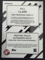 2025 Topps Pristine Will Clark Auto Mem PPAR-WC - Image 2