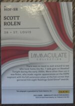 2023 Immaculate Collection Scott Rolen HOF Inductee Auto /10 - Image 2