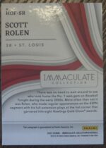 2023 Immaculate Collection Scott Rolen HOF Inductee Auto /10 - Image 2