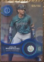 2025 Topps Tribute Julio Rodriguez Blue Stamp of Approval relic /150