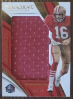 2018 Immaculate Joe Montana HOF relic /49