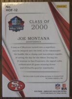 2018 Immaculate Joe Montana HOF relic /49 - Image 2