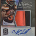 2018 Panini Spectra Nick Chubb Rookie Patch Auto /99