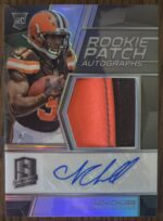 2018 Panini Spectra Nick Chubb Rookie Patch Auto /99