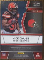 2018 Panini Spectra Nick Chubb Rookie Patch Auto /99 - Image 2