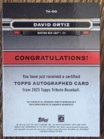 2023 Topps Tribute David Ortiz Auto /50 - Image 2