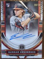 2023 Topps Tribute Gunnar Henderson Auto RC /10