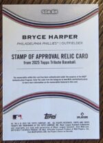 2025 Topps Tribute Bryce Harper Stamp of Approval Relic /150 - Image 2