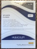 2023 Immaculate Wilmer Flores Auto Relic /49 - Image 2