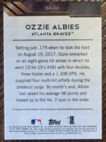2018 Topps Tier One Ozzie Albies Auto RC /225 - Image 2