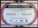 2023 Topps Tribute Dual Relic Mike Schmidt Bryce Harper Relic /199 - Image 2