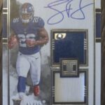 2018 Panini Impeccable Saquon Barkley Auto Dual Relic RC