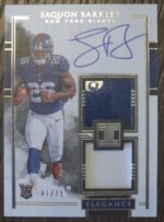 2018 Panini Impeccable Saquon Barkley Auto Dual Relic RC