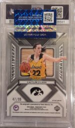 2024 Prizm Draft Picks Caitlyn Clark Sensational Signature Purple Ice Auto RC PSA 10 - Image 2
