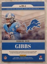 2023 Panini Plates and Patches Jahmyr Gibbs Auto Relic RC - Image 2